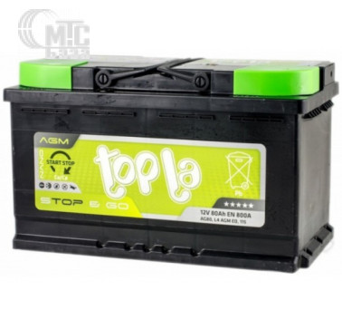 Аккумулятор Topla 6 CT-80 R  EFB Stop & Go [112080]  EN760 А 315x175x190мм